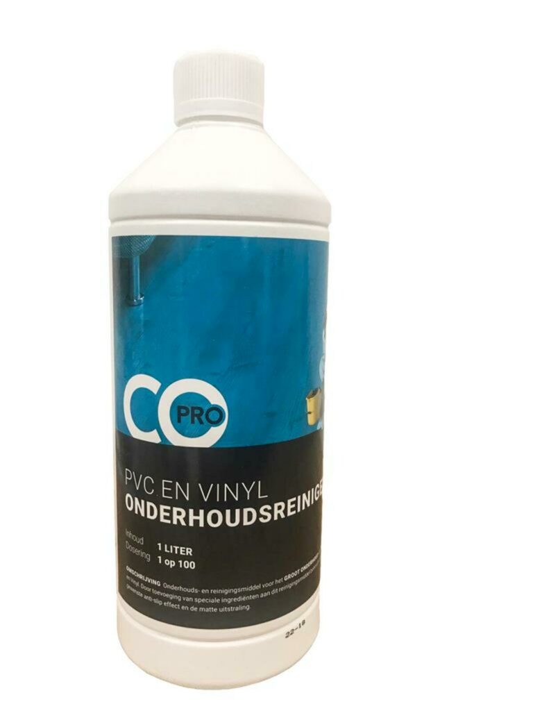 Co-pro pvc- en vinylreiniger onderhoud mat blijft mat Verkoop per 6 flessen a 1 liter (is 1 doos)